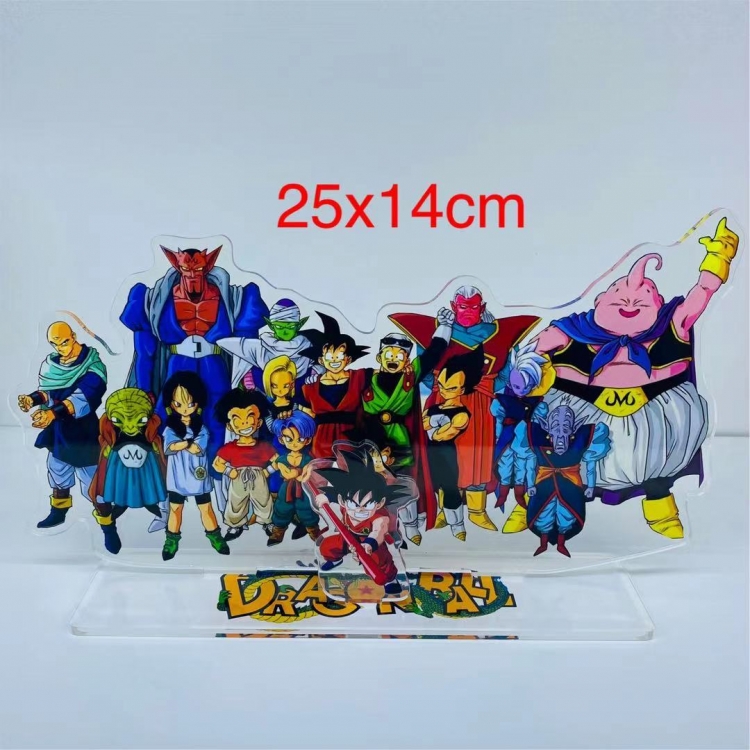 DRAGON BALL Anime  acrylic big Standing Plates Keychain 25x14