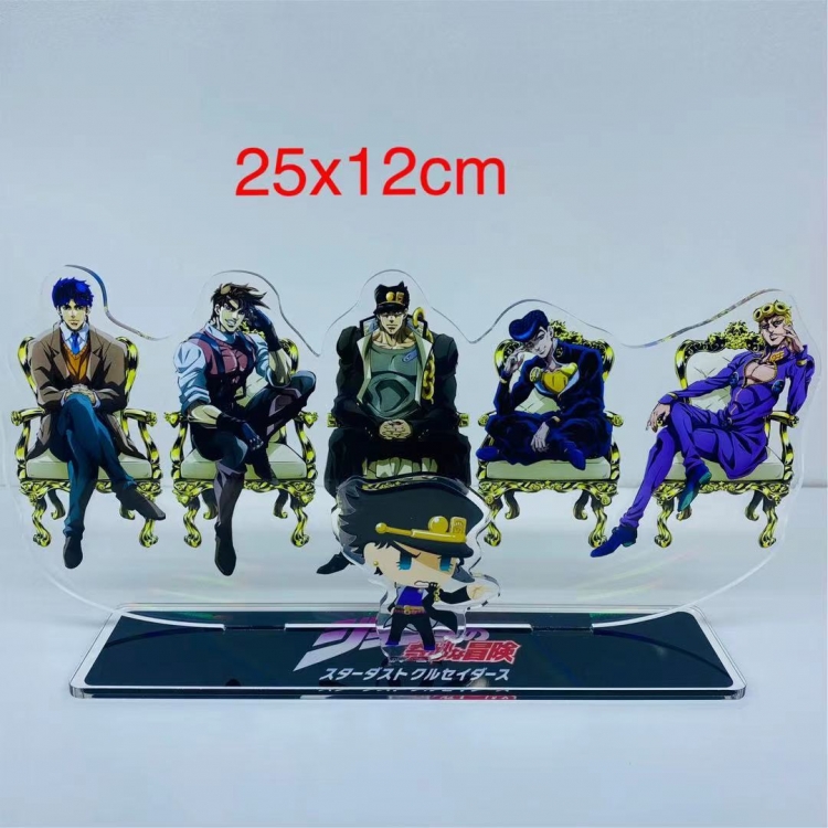 JoJos Bizarre Adventure Anime  acrylic big Standing Plates Keychain 25x12