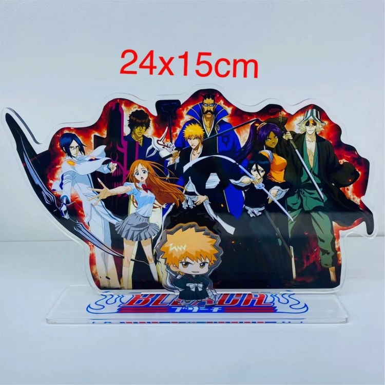 Black clover Anime  acrylic big Standing Plates Keychain 24x15
