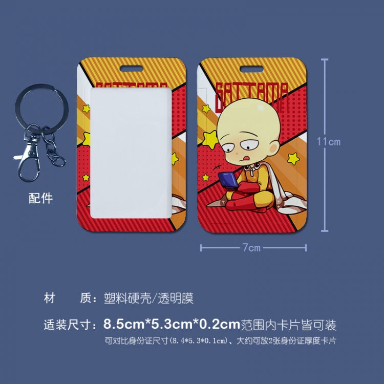 One Punch Man 3D embossed hard shell card holder badge keychain  price for 5 pcs
