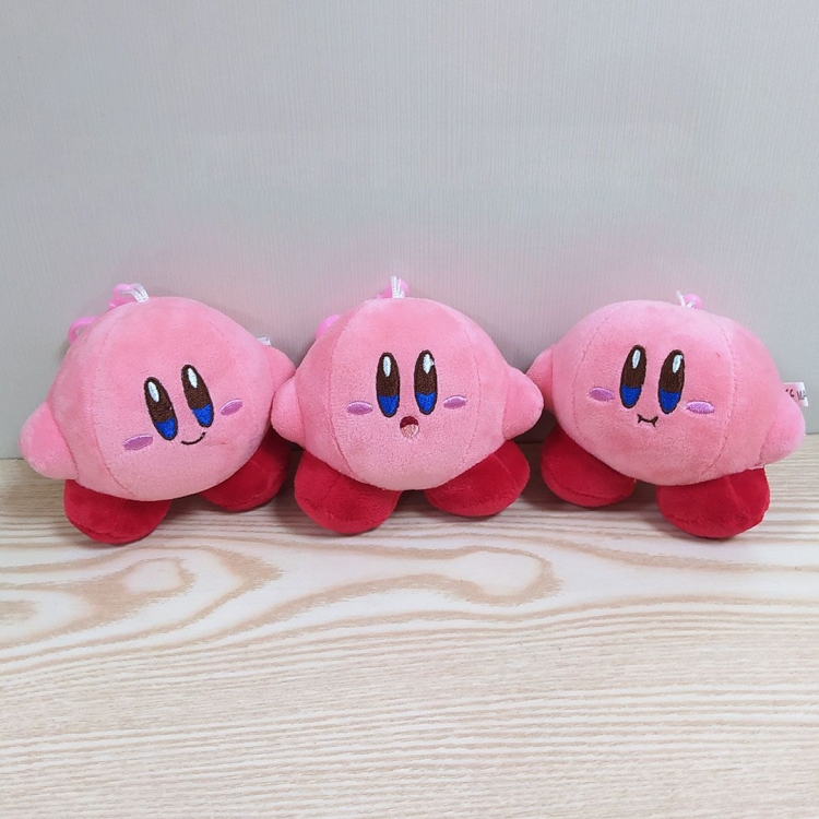 Kirby Animation peripheral plush bag pendant  13cm A set of 3