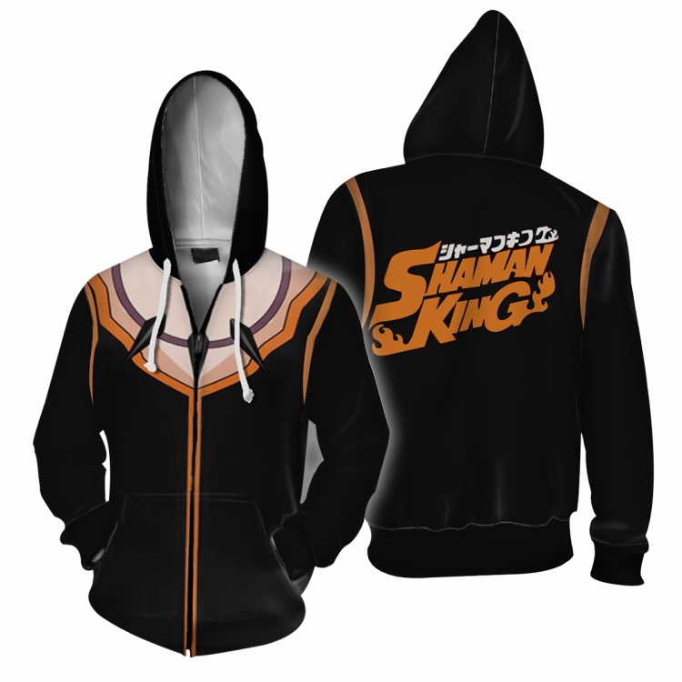 Shaman King Hooded zipper sweater jacket S-5XL price for 2 pcs three days in advance  style D