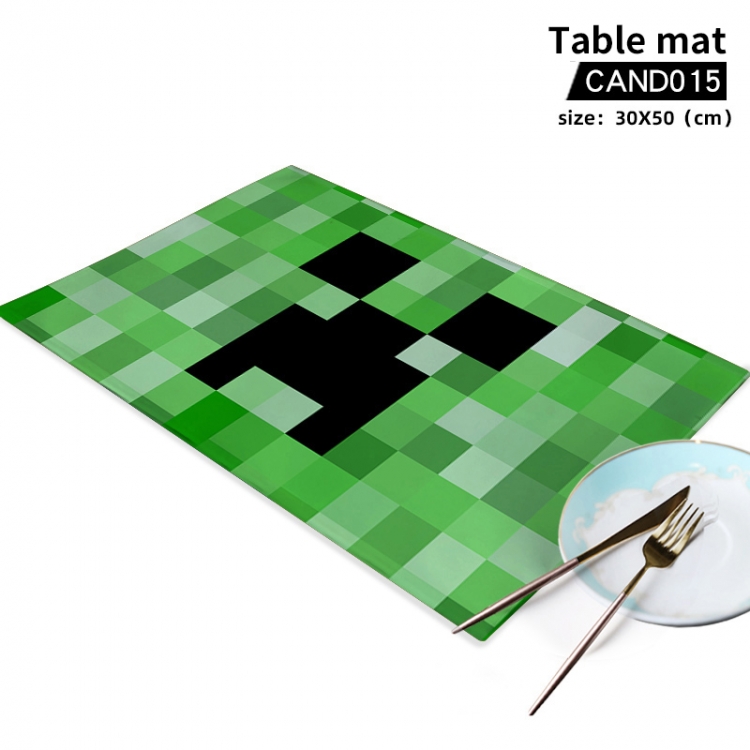 Minecraft Animal printing placemat table mat 30x50cm can be customized as a single model CAND015