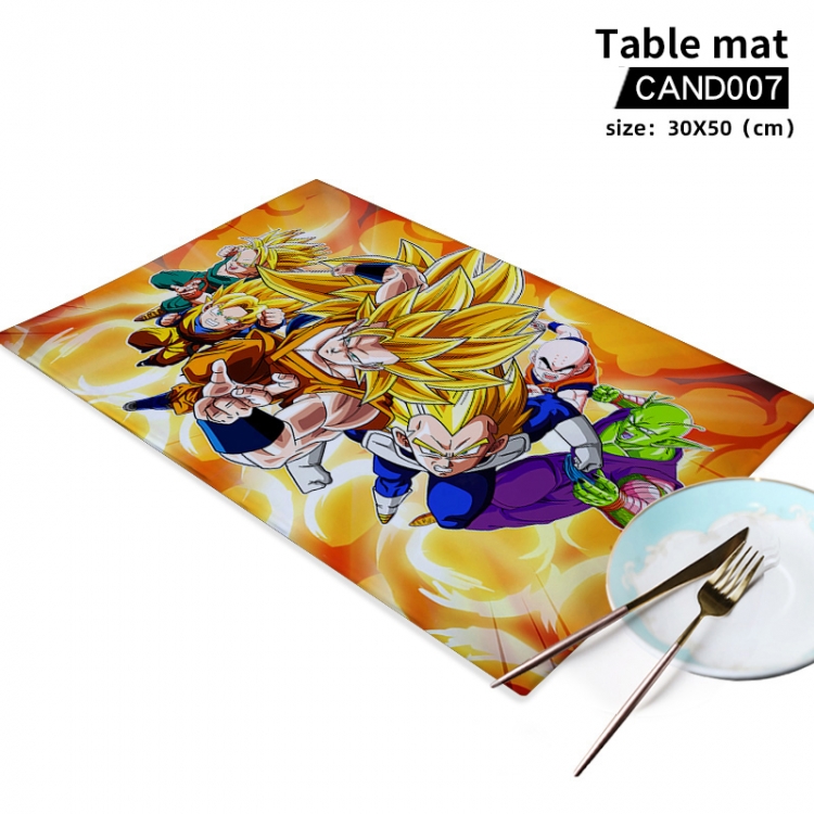 DRAGON BALL Animal printing placemat table mat 30x50cm can be customized as a single model CAND00
