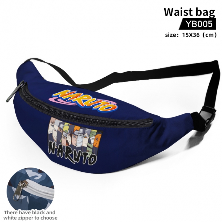 Naruto Canvas outdoor sports belt bag can be customized as a single model YB005