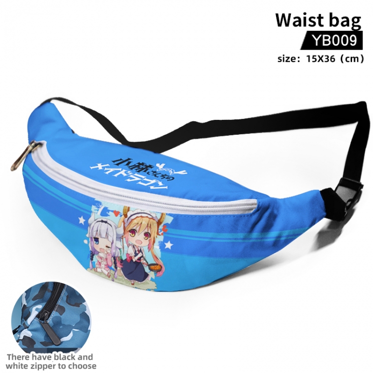 Miss Kobayashis Dragon Maid Canvas outdoor sports belt bag can be customized as a single model YB009
