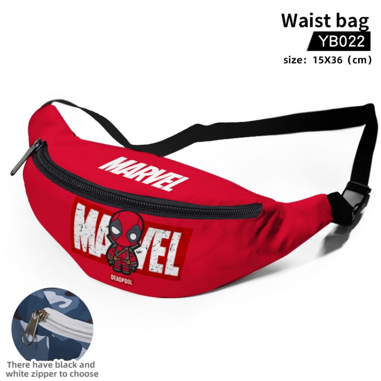 Deadpool Canvas outdoor sports belt bag can be customized as a single model YB022