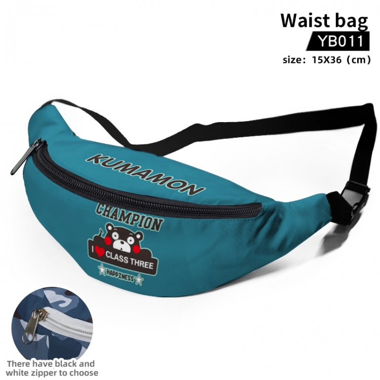 Kumamon Canvas outdoor sports belt bag can be customized as a single model YB011