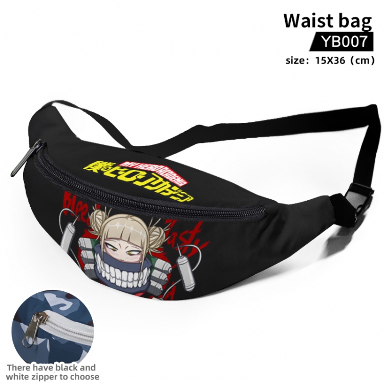 My Hero Academia Canvas outdoor sports belt bag can be customized as a single model YB007