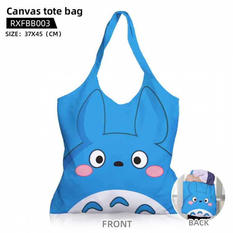 TOTORO Anime Japanese canvas bag can be customized as a single model RXFBB003