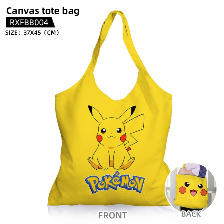 Pokemon Anime Japanese canvas bag can be customized as a single model RXFBB004