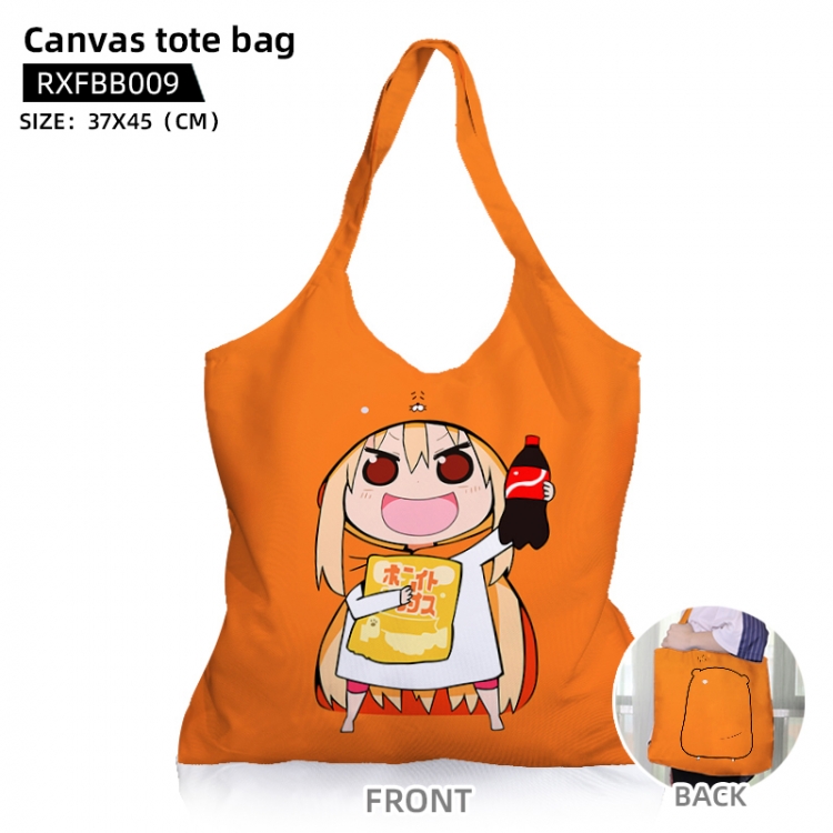 Himouto! Umaru-chan Anime Japanese canvas bag can be customized as a single model RXFBB009