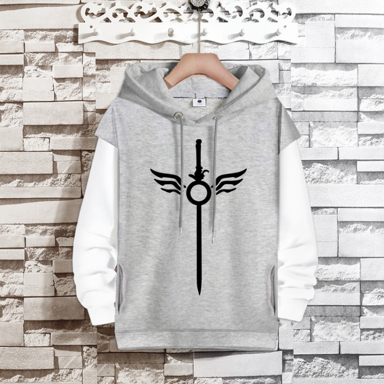 Sword Art Online Anime fake two-piece thick hooded sweater from S to 3XL
