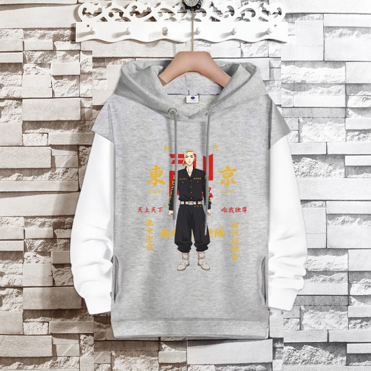 Tokyo Revengers  Anime fake two-piece thick hooded sweater from S to 3XL