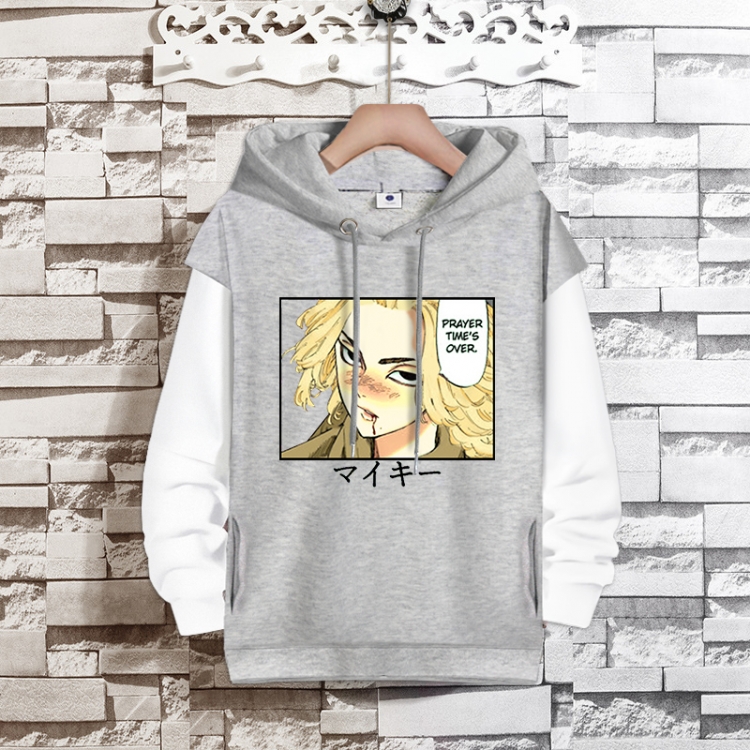 Tokyo Revengers  Anime fake two-piece thick hooded sweater from S to 3XL