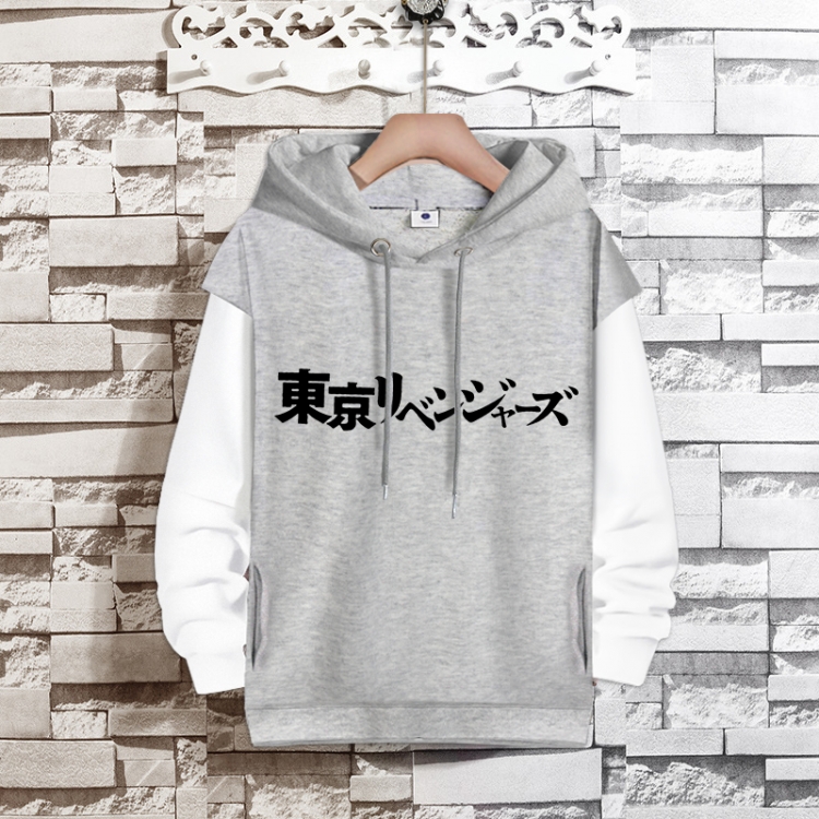 Tokyo Revengers  Anime fake two-piece thick hooded sweater from S to 3XL