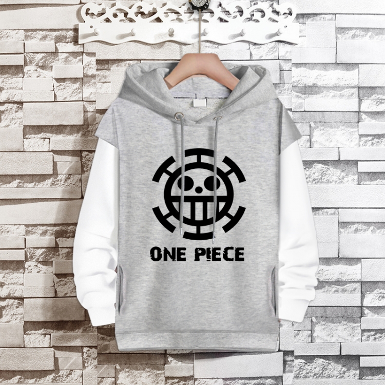  One Piece Anime fake two-piece thick hooded sweater from S to 3XL