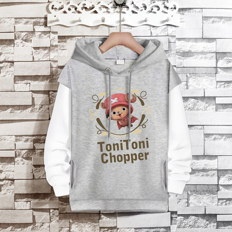  One Piece Anime fake two-piece thick hooded sweater from S to 3XL