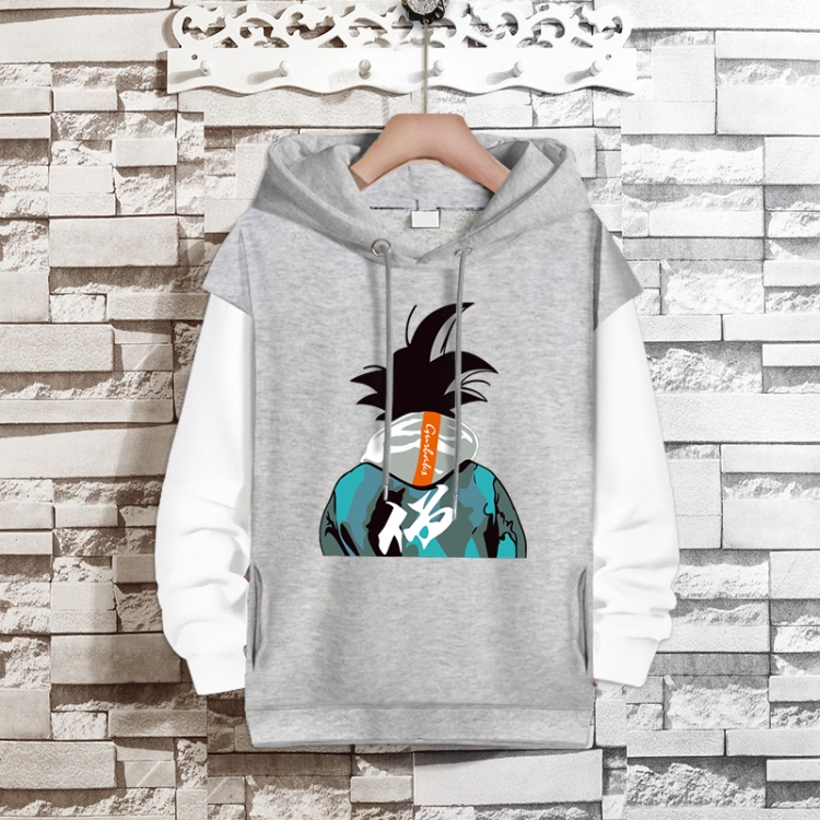 DRAGON BALL Anime fake two-piece thick hooded sweater from S to 3XL