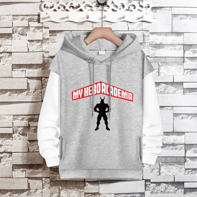 My Hero Academia Anime fake two-piece thick hooded sweater from S to 3XL