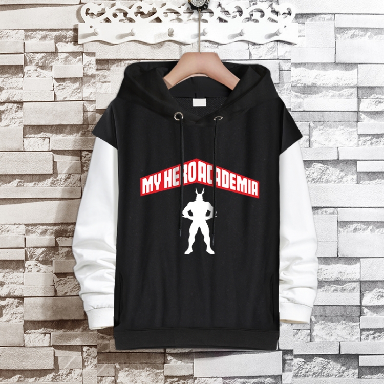 My Hero Academia Anime fake two-piece thick hooded sweater from S to 3XL