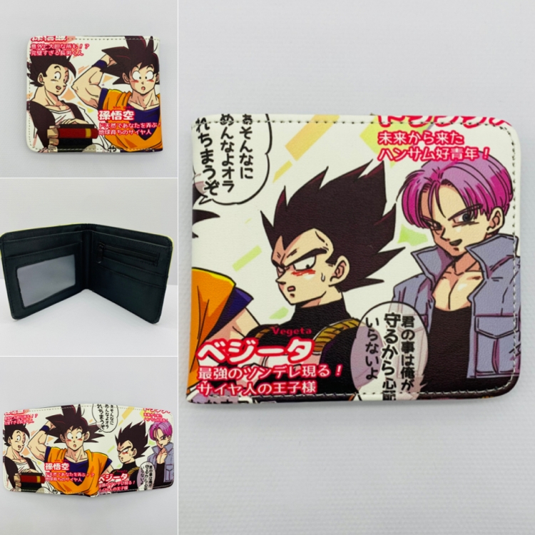 DRAGON BALL Full color  Two fold short card case wallet