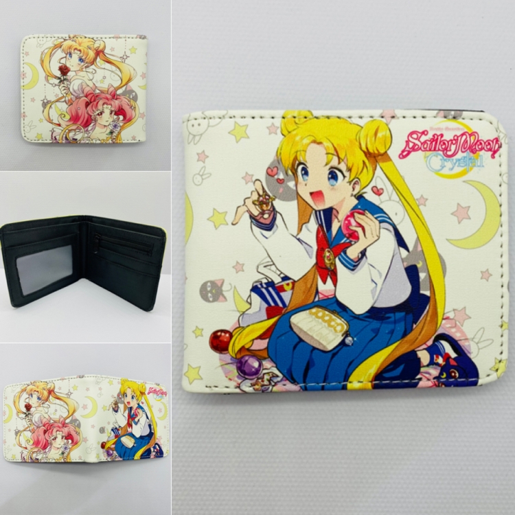 sailormoon  Full color  Two fold short card case wallet 833