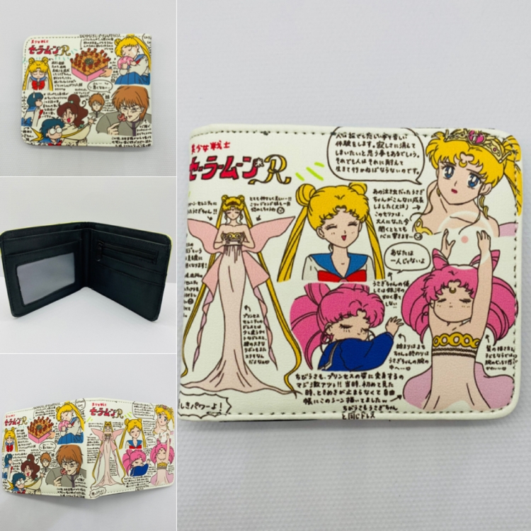 sailormoon  Full color  Two fold short card case wallet 2103