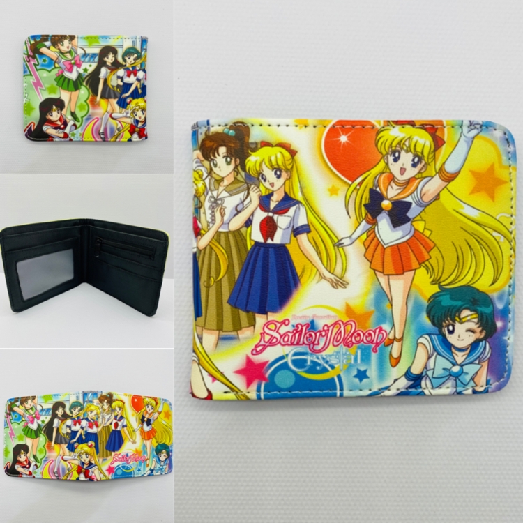 sailormoon  Full color  Two fold short card case wallet  1837