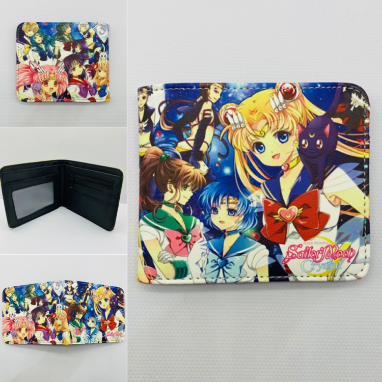 sailormoon  Full color  Two fold short card case wallet  828