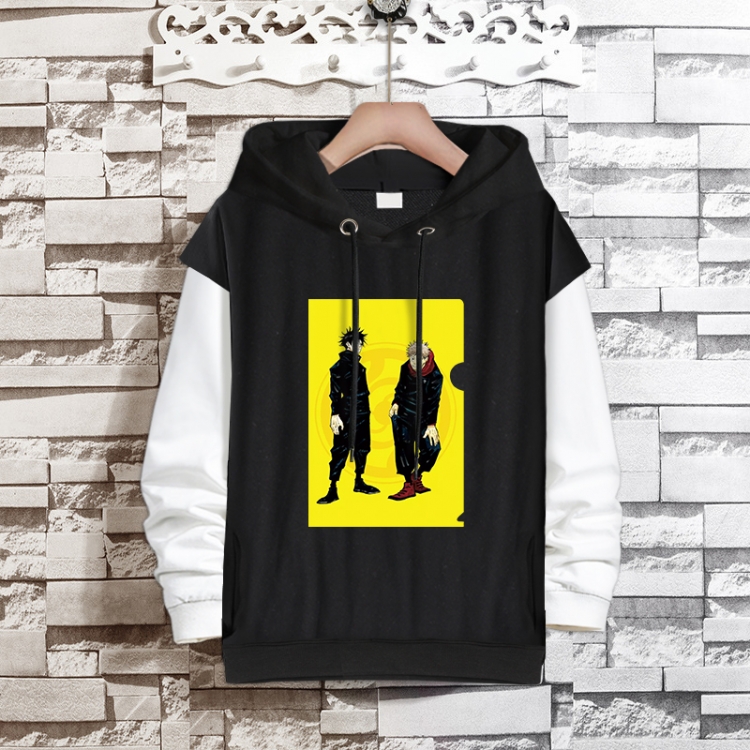 Jujutsu Kaisen  Anime fake two-piece thick hooded sweater from S to 3XL