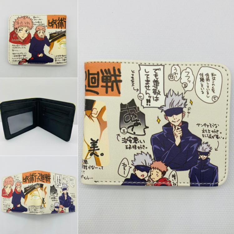 Jujutsu Kaisen   Full color  Two fold short card case wallet 11X9.5CM 60G 2107