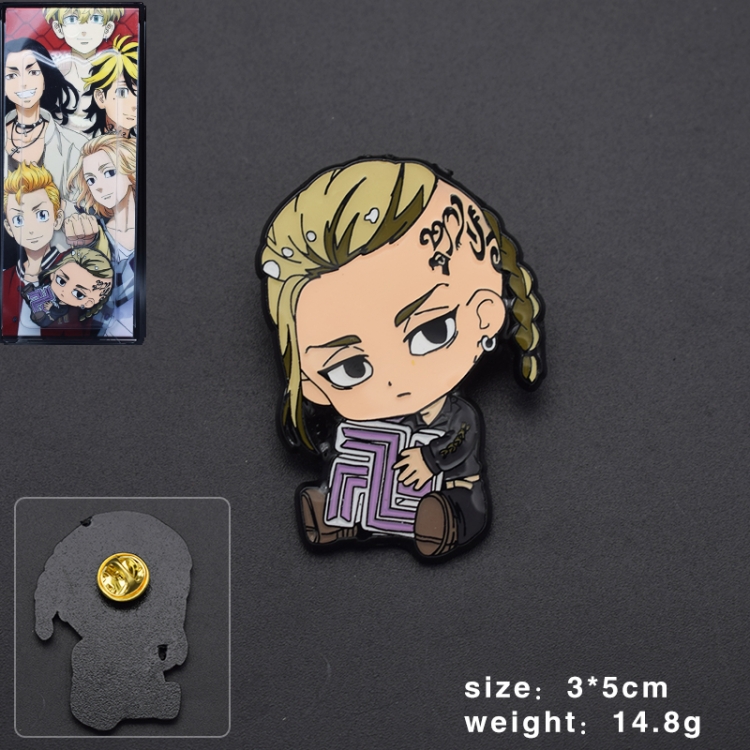 Tokyo Revengers  Anime cartoon metal brooch style D