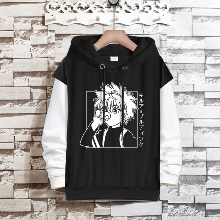 HunterXHunter Anime fake two-piece thick hooded sweater from S to 3XL