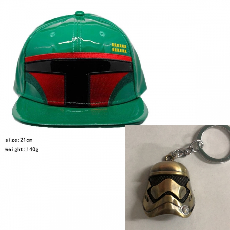 Star Wars) Anime Baseball Cap Sun Hat + Keychain style B