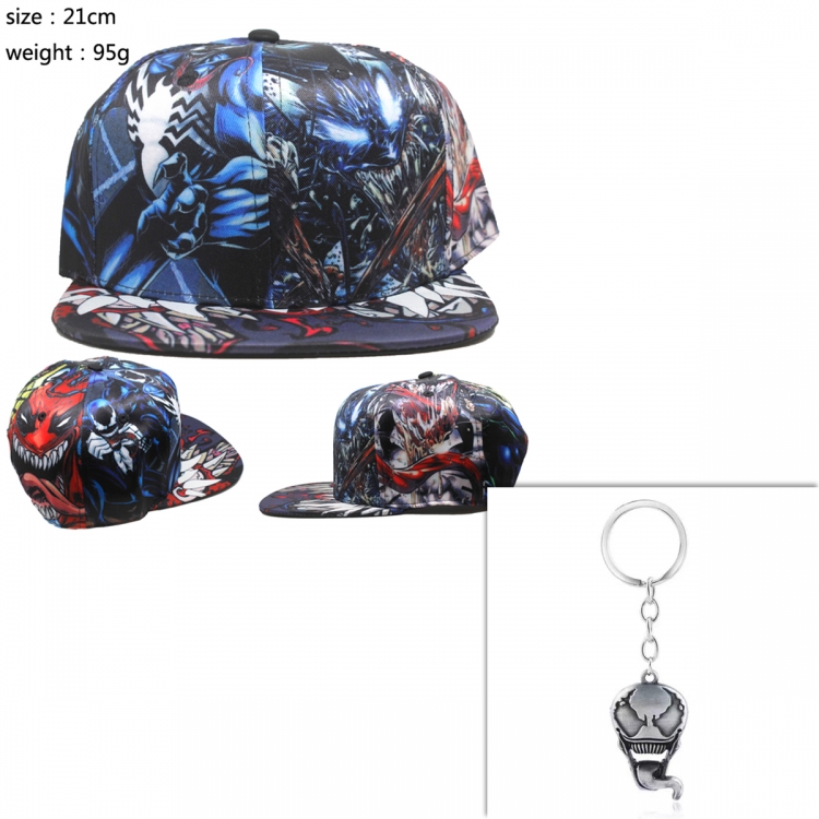 Venom Anime Baseball Cap Sun Hat   Keychain