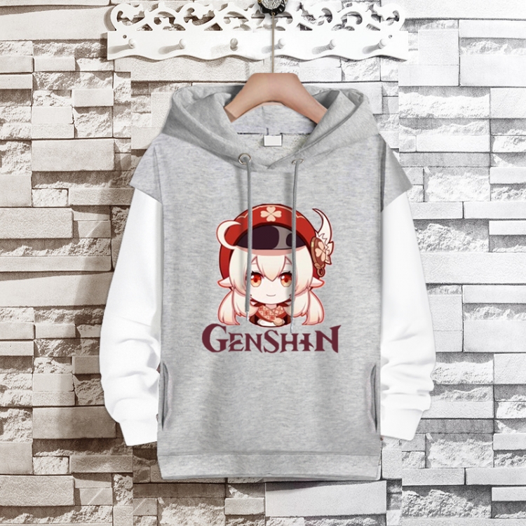 Genshin Impact  Anime fake two-piece thick hooded sweater from S to 3XL