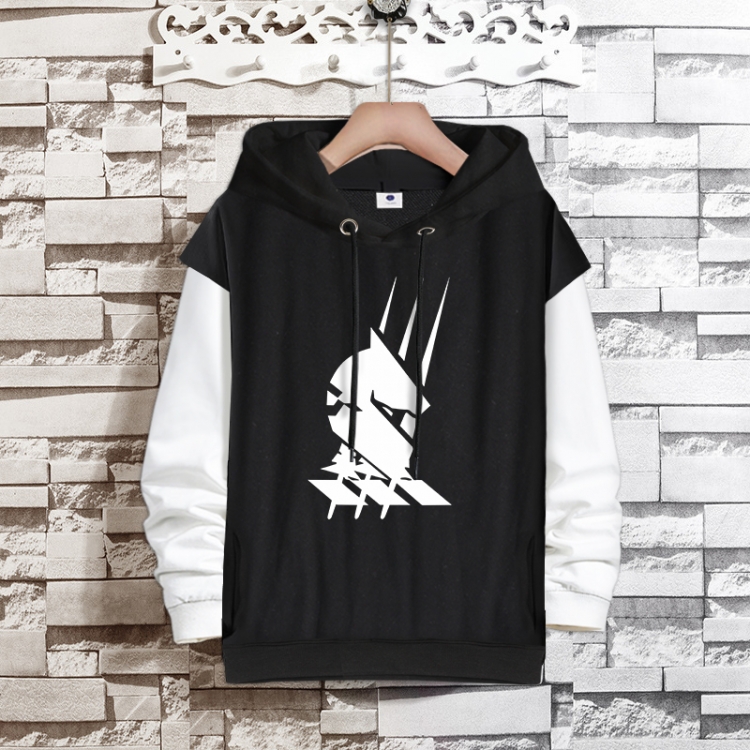 Arknights   Anime fake two-piece thick hooded sweater from S to 3XL