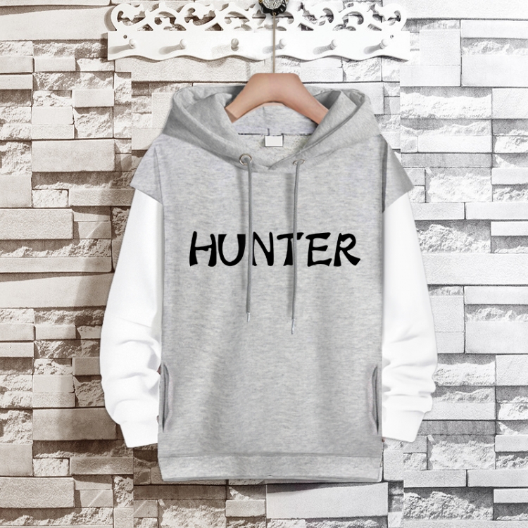 HunterXHunter Anime fake two-piece thick hooded sweater from S to 3XL