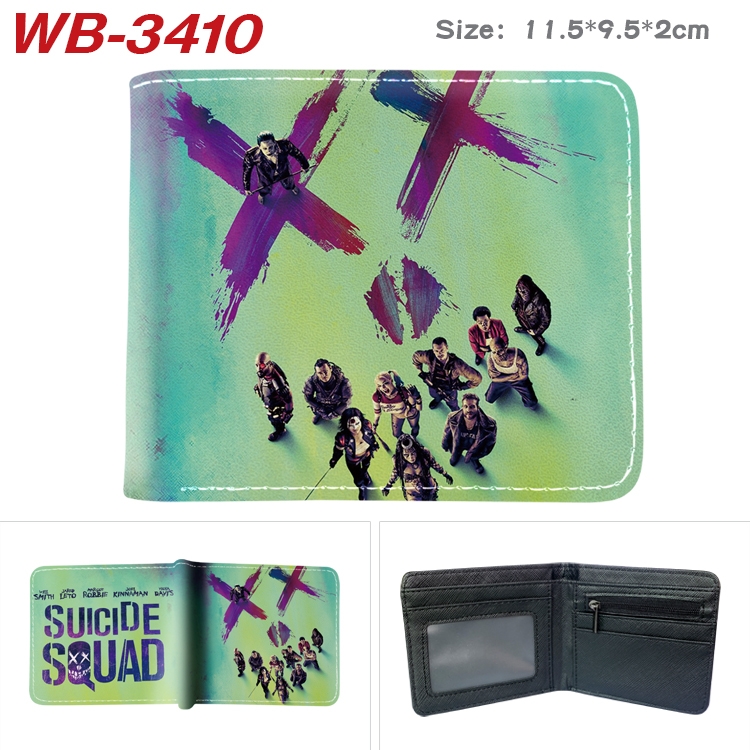 Suicide Squad  Anime pu half-fold wallet 11.5X9X2CM WB-3410A