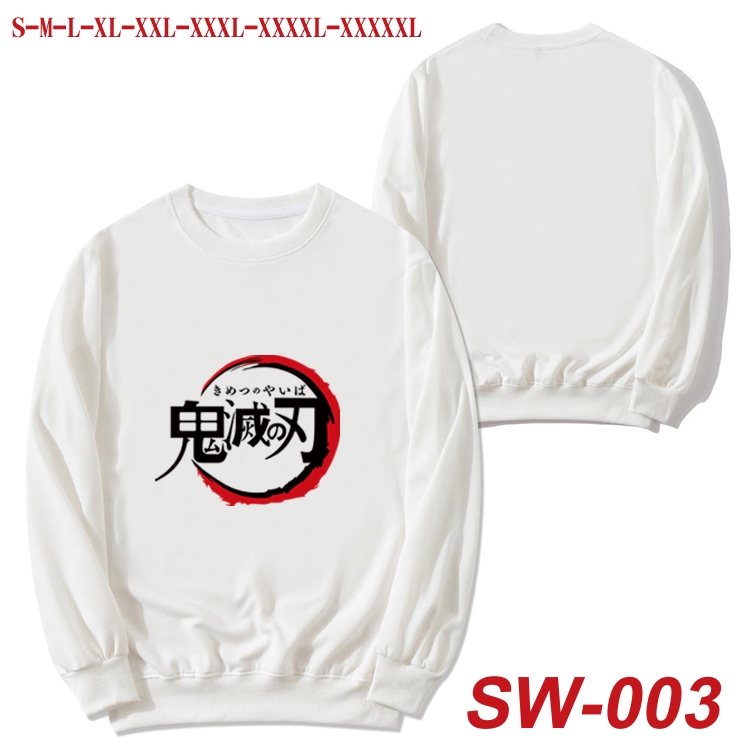 Demon Slayer Kimets Anime autumn thin round neck sweater Hoodie from S to 5XL SW-003