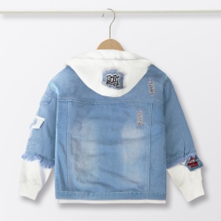 children's denim hooded sweate...