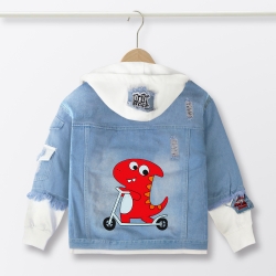 dinosaur children's denim hood...