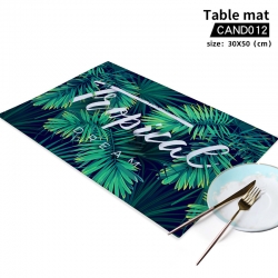 plant  printing placemat table...