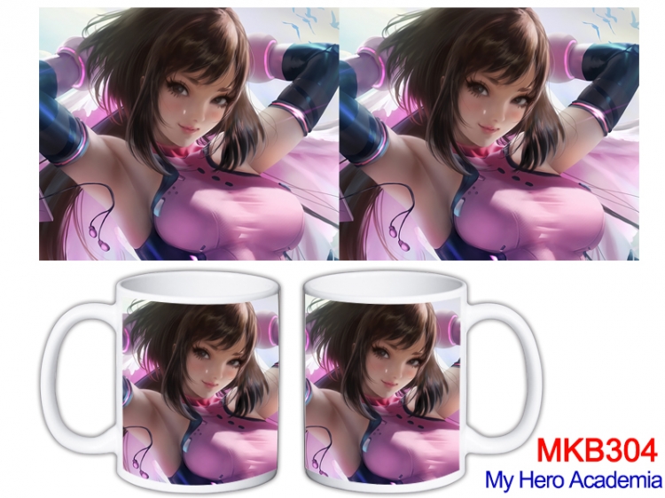 My Hero Academia Anime color printing ceramic mug cup price for 5 pcs MKB-304