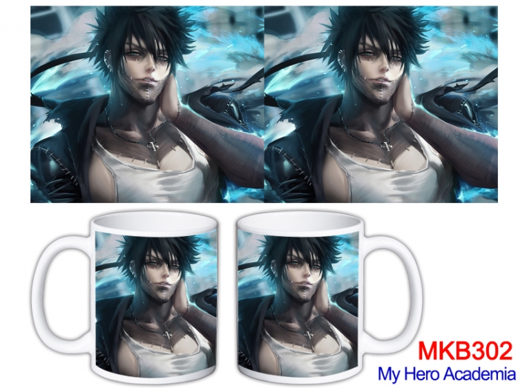 My Hero Academia Anime color printing ceramic mug cup price for 5 pcs MKB-302