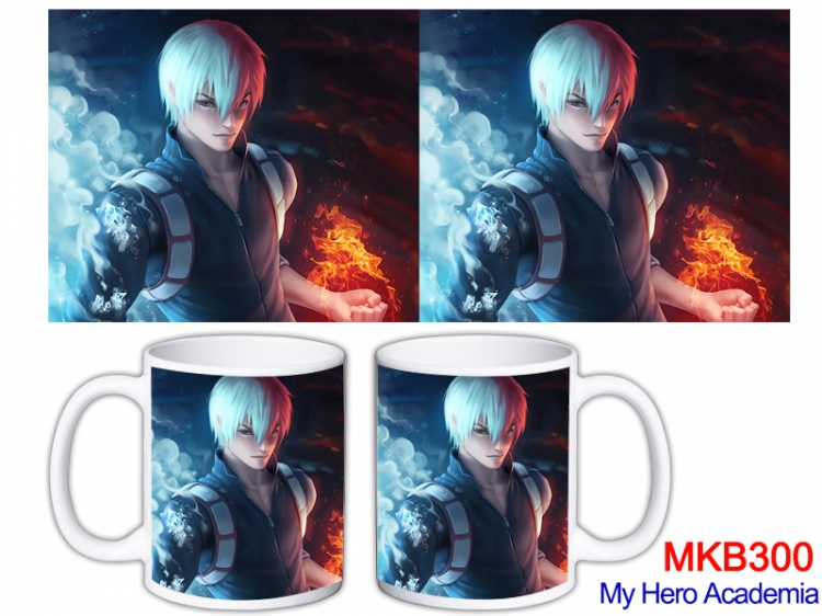 My Hero Academia Anime color printing ceramic mug cup price for 5 pcs MKB-300