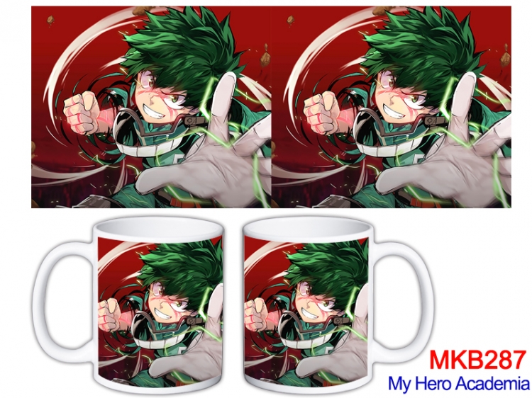 My Hero Academia Anime color printing ceramic mug cup price for 5 pcs   MKB-287