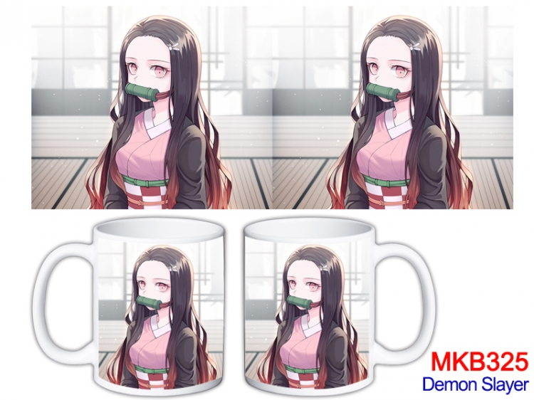 Demon Slayer Kimets  Anime color printing ceramic mug cup price for 5 pcs  MKB-325