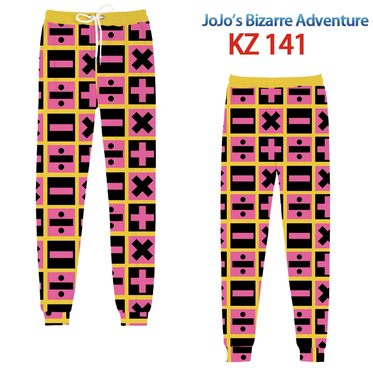 JoJos Bizarre Adventure Anime digital 3D trousers full color trousers from XS to 4XL  KZ-141